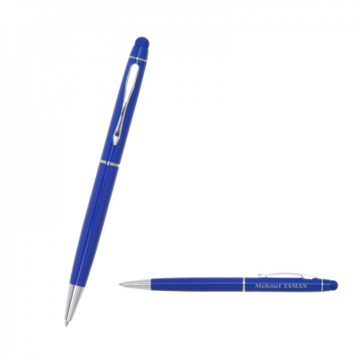 1022 Kişiye Özel Metal Tükenmez Touchpen Kalem - 2