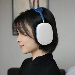AirPods Max Beyaz Silikon Kulaklık Kılıfı - 2