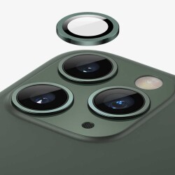 Apple iPhone 13 / 13 Mini Metal Kenarlı Cam Siyah Kamera Lensi Koruyucu - 5