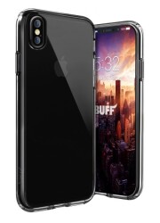 Buff Air Hybrid iPhone XS Max Smoke Black Kılıf - Buff