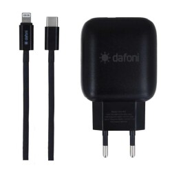 Dafoni 18W PD USB-C to Lightning Hızlı Şarj Aleti Seti 1m - Dafoni