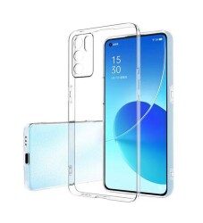 Dafoni Aircraft Oppo Reno6 Ultra İnce Şeffaf Silikon Kılıf - Dafoni