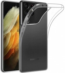 Dafoni Aircraft Samsung Galaxy S21 Ultra Şeffaf Silikon Kılıf - Dafoni