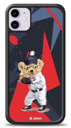 Dafoni Art iPhone 11 Baseball Bear Kılıf - Dafoni