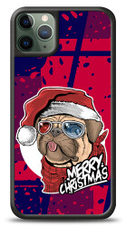 Dafoni Art iPhone 11 Pro Max Christmas Pug Kılıf - 1