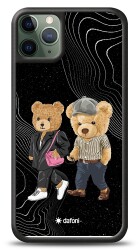 Dafoni Art iPhone 11 Pro Max Compatible Couple Teddy Kılıf - 1