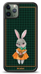 Dafoni Art iPhone 11 Pro Max Lady Rabbit Kılıf - Dafoni