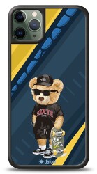 Dafoni Art iPhone 11 Pro Max Skate Bear Kılıf - 1