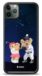 Dafoni Art iPhone 11 Pro Max Sporty Couple Teddy Kılıf - 1
