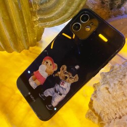 Dafoni Art iPhone 11 Pro Max Sporty Couple Teddy Kılıf - 2