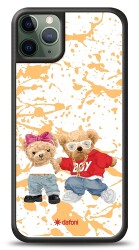 Dafoni Art iPhone 11 Pro Max Style Couple Teddy Kılıf - 1