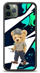 Dafoni Art iPhone 11 Pro Max Thoughtful Teddy Bear Kılıf - 1