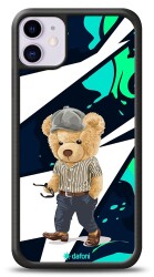 Dafoni Art iPhone 11 Thoughtful Teddy Bear Kılıf - Dafoni