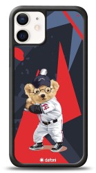 Dafoni Art iPhone 12 Mini 5.4 inç Baseball Bear Kılıf - Dafoni