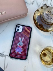 Dafoni Art iPhone 12 Mini 5.4 inç Fancy Rabbit Kılıf - 4