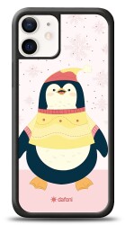 Dafoni Art iPhone 12 Mini 5.4 inç Smiling Penguin Kılıf - 1