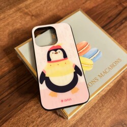 Dafoni Art iPhone 12 Mini 5.4 inç Smiling Penguin Kılıf - 2