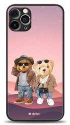 Dafoni Art iPhone 12 Pro 6.1 inç Cool Couple Teddy Kılıf - Dafoni