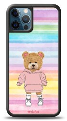 Dafoni Art iPhone 12 Pro Max 6.7 inç Chic Teddy Bear Kılıf - 1