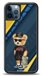 Dafoni Art iPhone 12 Pro Max 6.7 inç Skate Bear Kılıf - 1
