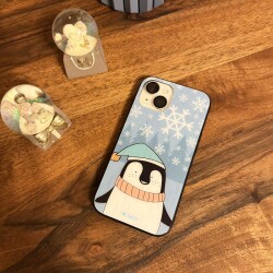 Dafoni Art iPhone 14 Cold Penguin Kılıf - 3