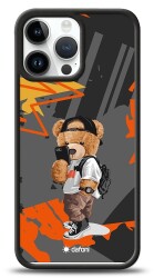 Dafoni Art iPhone 14 Pro Cool Teddy Bear Kılıf - Dafoni