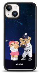 Dafoni Art iPhone 14 Sporty Couple Teddy Kılıf - 1