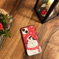 Dafoni Art iPhone 14 Winter Friends Kılıf - 4