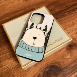 Dafoni Art iPhone 15 Plus Snow Bear Kılıf - 3
