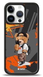 Dafoni Art iPhone 15 Pro Cool Teddy Bear Kılıf - Dafoni