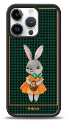 Dafoni Art iPhone 15 Pro Lady Rabbit Kılıf - 1