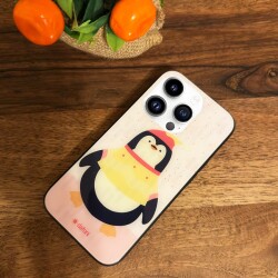 Dafoni Art iPhone 15 Pro Smiling Penguin Kılıf - 3