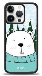 Dafoni Art iPhone 15 Pro Snow Bear Kılıf - Dafoni