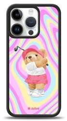 Dafoni Art iPhone 15 Pro Tennis Girl Bear Kılıf - Dafoni