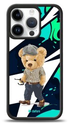 Dafoni Art iPhone 15 Pro Thoughtful Teddy Bear Kılıf - 1
