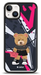 Dafoni Art iPhone 15 Rock And Roll Teddy Bear Kılıf - Dafoni