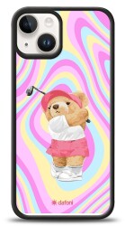 Dafoni Art iPhone 15 Tennis Girl Bear Kılıf - Dafoni