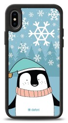Dafoni Art iPhone X Cold Penguin Kılıf - 1
