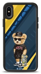 Dafoni Art iPhone X Skate Bear Kılıf - Dafoni