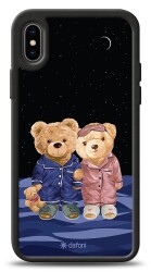 Dafoni Art iPhone X Under The Stars Teddy Bears Kılıf - 1