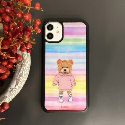 Dafoni Art iPhone XR Chic Teddy Bear Kılıf - 2