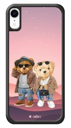 Dafoni Art iPhone XR Cool Couple Teddy Kılıf - 1