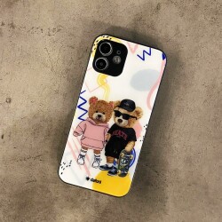 Dafoni Art iPhone XR Fun Couple Teddy Kılıf - 4