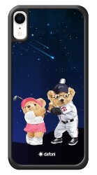 Dafoni Art iPhone XR Sporty Couple Teddy Kılıf - 1