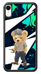 Dafoni Art iPhone XR Thoughtful Teddy Bear Kılıf - Dafoni
