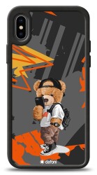 Dafoni Art iPhone XS Max Cool Teddy Bear Kılıf - Dafoni
