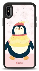 Dafoni Art iPhone XS Smiling Penguin Kılıf - 1