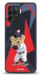 Dafoni Art Oppo Reno5 Lite Baseball Bear Kılıf - Dafoni
