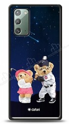 Dafoni Art Samsung Galaxy Note 20 Sporty Couple Teddy Kılıf - Dafoni