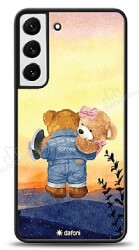 Dafoni Art Samsung Galaxy S22 5G Sunset Teddy Bears Kılıf - Dafoni
